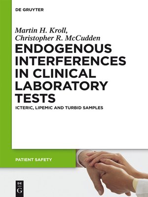 cover image of Endogenous Interferences in Clinical Laboratory Tests